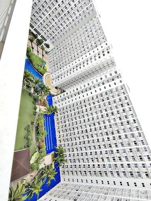 Business Apartment | Balcony view - Shore Residences MOA staycation (Pasay)