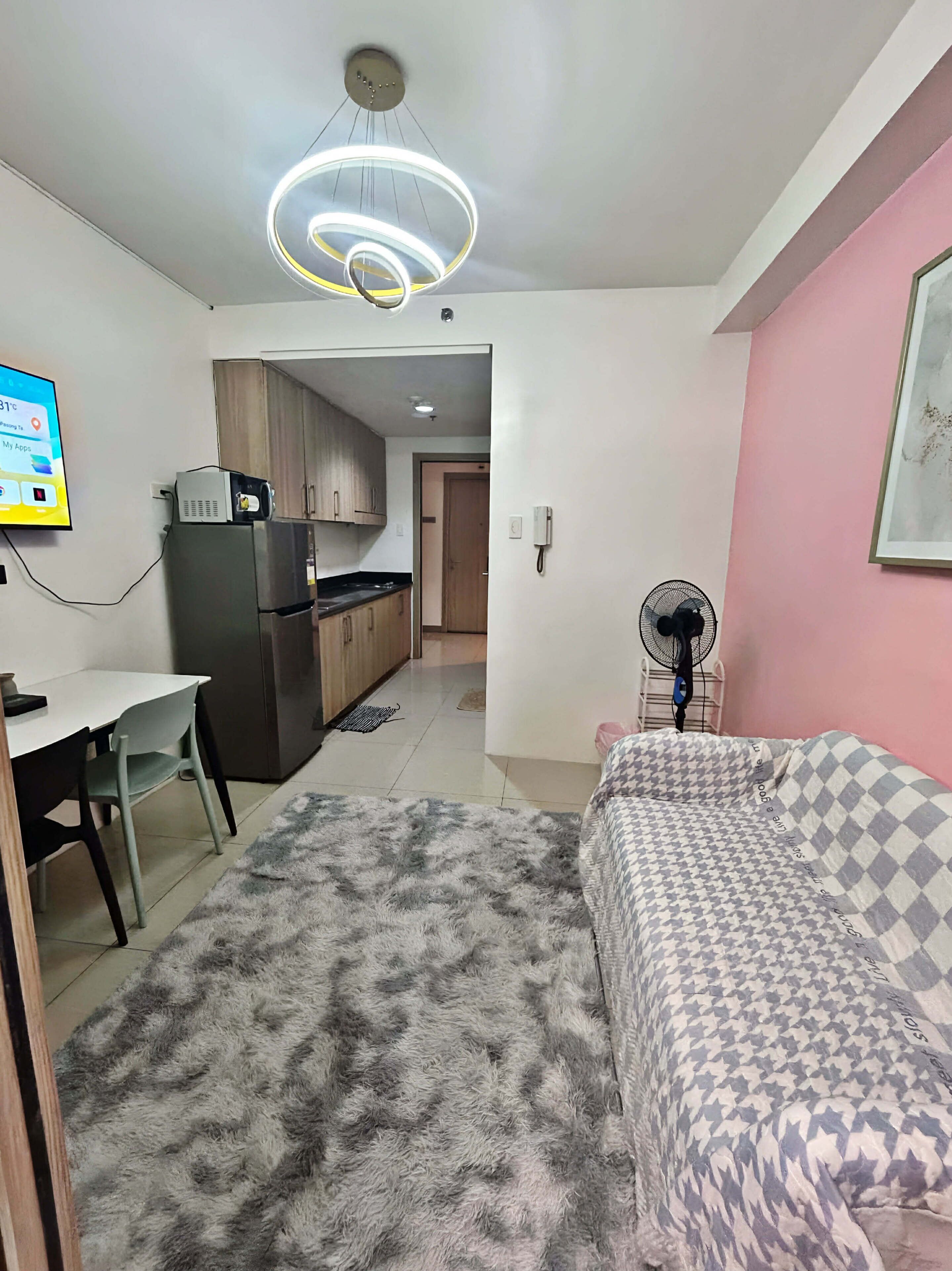 City Apartment | Living room | 45-inch Smart TV with digital channels