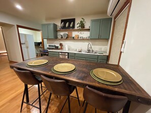 Microwave, oven, stovetop, dishwasher