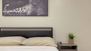 2 bedrooms, iron/ironing board, WiFi, bed sheets