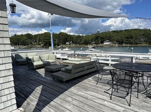 Outdoor dining - The Boathouse by Sea Maine (Boothbay)