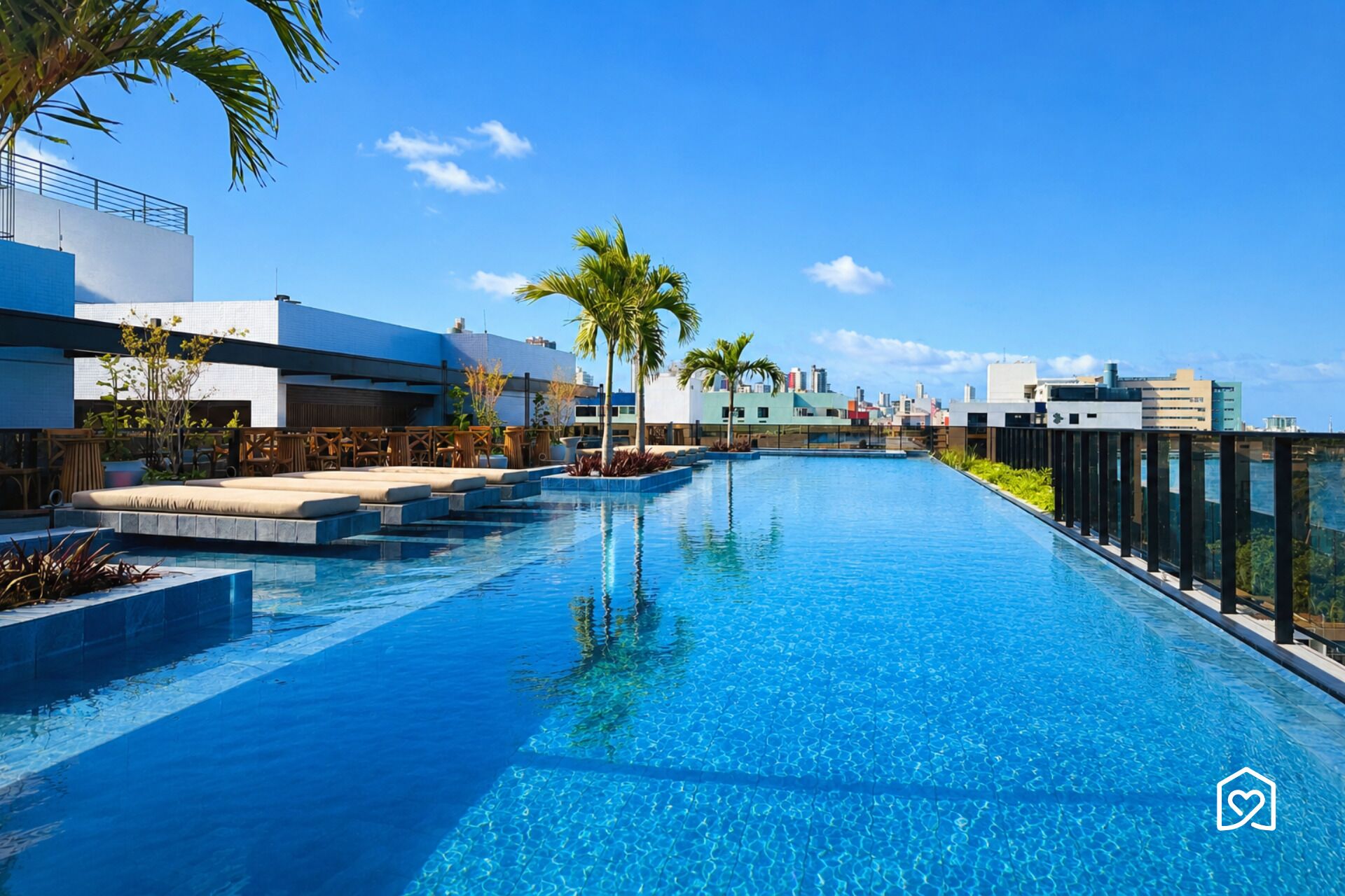 3 outdoor pools