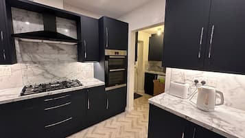 Microwave, oven, stovetop, dishwasher