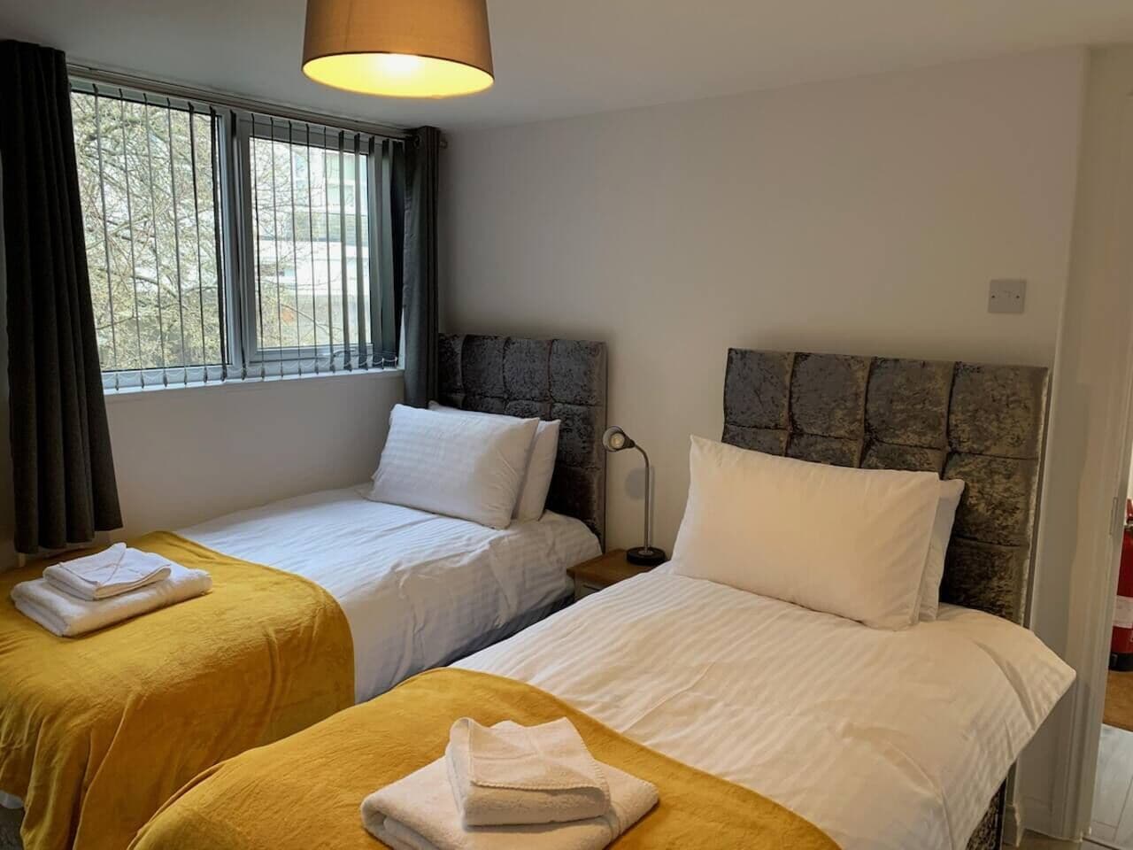 3 bedrooms, desk, iron/ironing board, travel cot