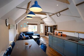 Smart TV, DVD player, books, video library - Stylish architect-designed barn sleeping six near Exmoor (Minehead)