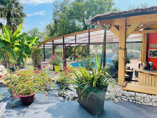 Les Paillotes de la Haute Mazère - Piscine/Hammam