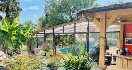 Les Paillotes de la Haute Mazère - Piscine/Hammam