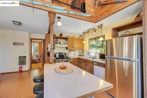 Private kitchen - Delightful 3-bedroom cabin 10 Mins Dr. to Dodge Ridge Ski Resort & Leland (Strawberry)