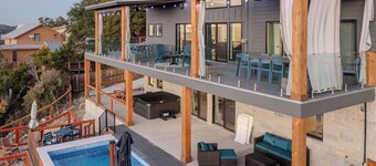 Panoramic Canyon Lake views | 5BR retreat w/ pool, hot tub, & game room