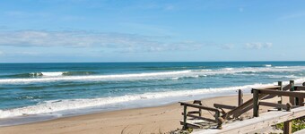 BEACH HOUSE: Oceanfront Sunrise Bliss #6- 1/1 Full kitchen, Private Balcony!