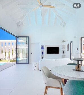 Dining - Villa SANDI luxury and comfort - a contemporary oasis. Ideal for vacations (Saint-François)