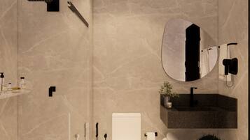 Deluxe Apartment, City View | Bathroom