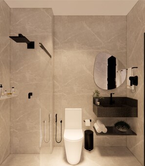 Deluxe Apartment, City View | Bathroom - STAY You by Fama (Palmas)
