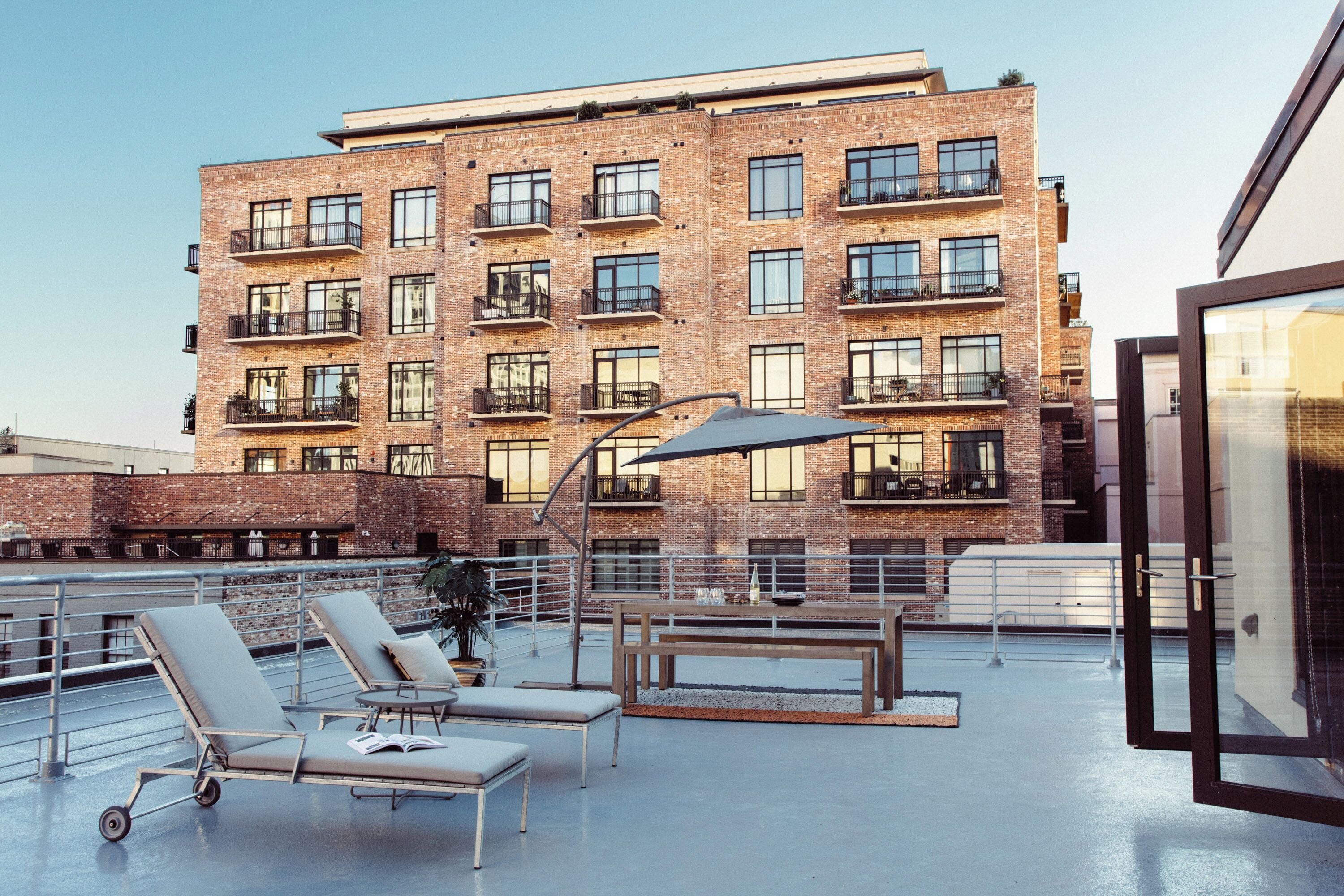 Penthouse, City View | Outdoor dining