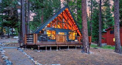 Hot Tub Firepit Loft Suite & Mins to World-class Skiing Tahoe A-frame Retreat by Avantstay