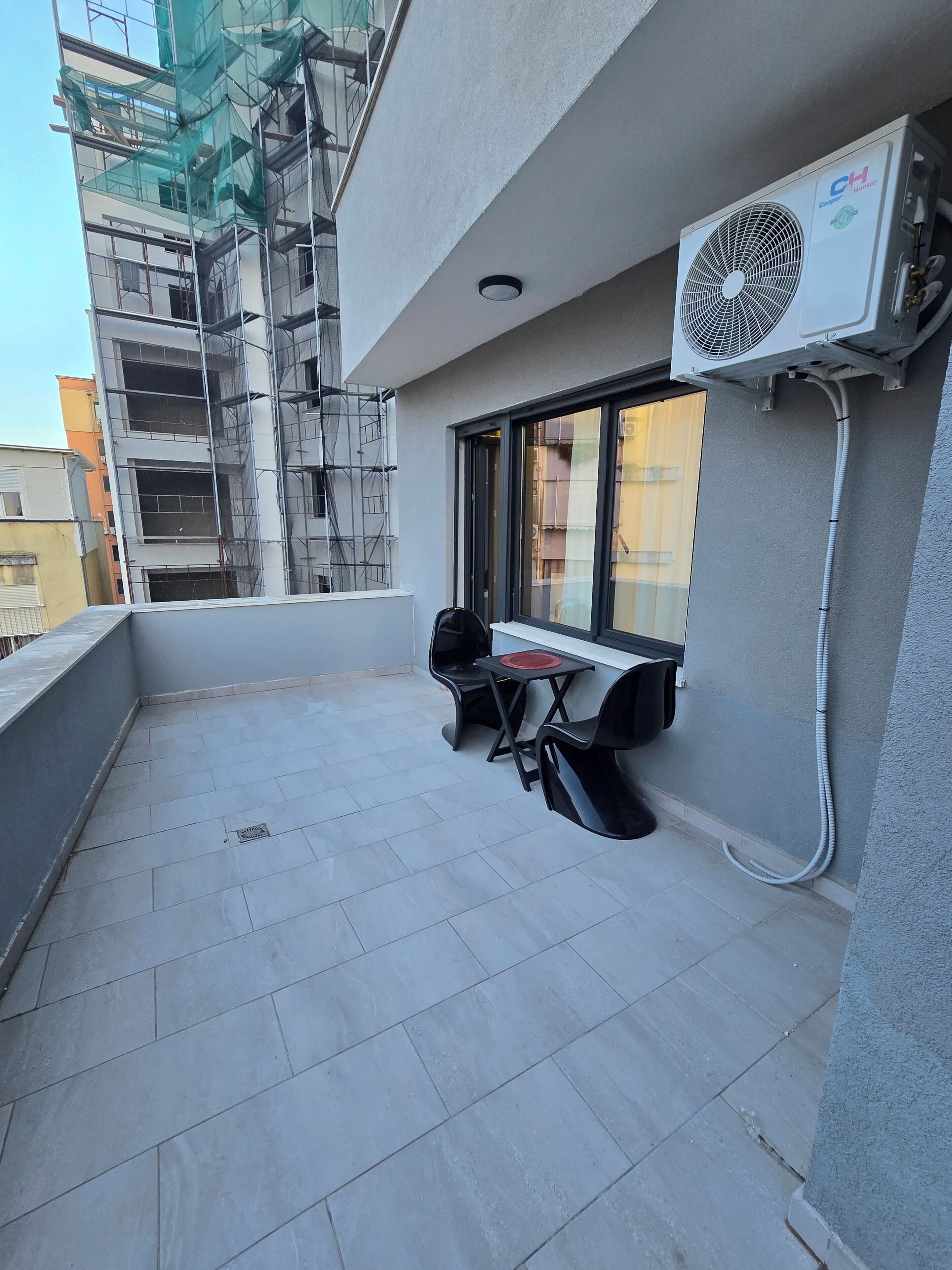 Studio Deluks, balkon, pemandangan kota | Teras/patio