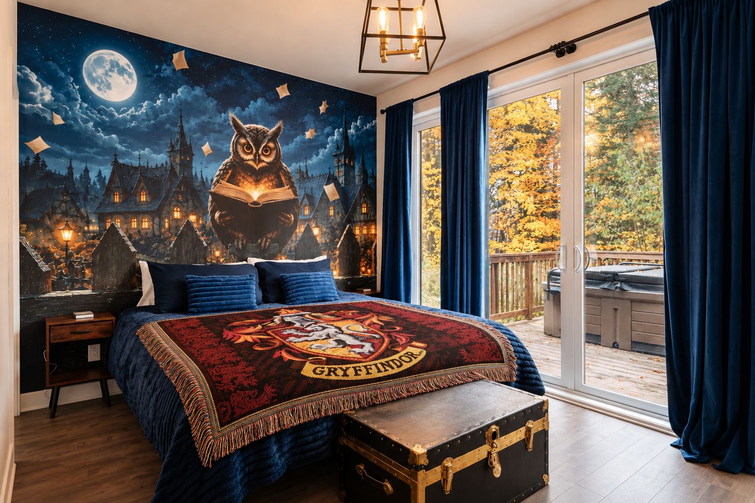 Enchanted Gryffindor Bedroom Retreat