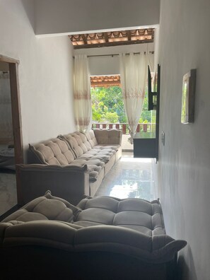 Living area - Cozy apartment 5 minutes from the canoes of Caraiva. (Caraíva)