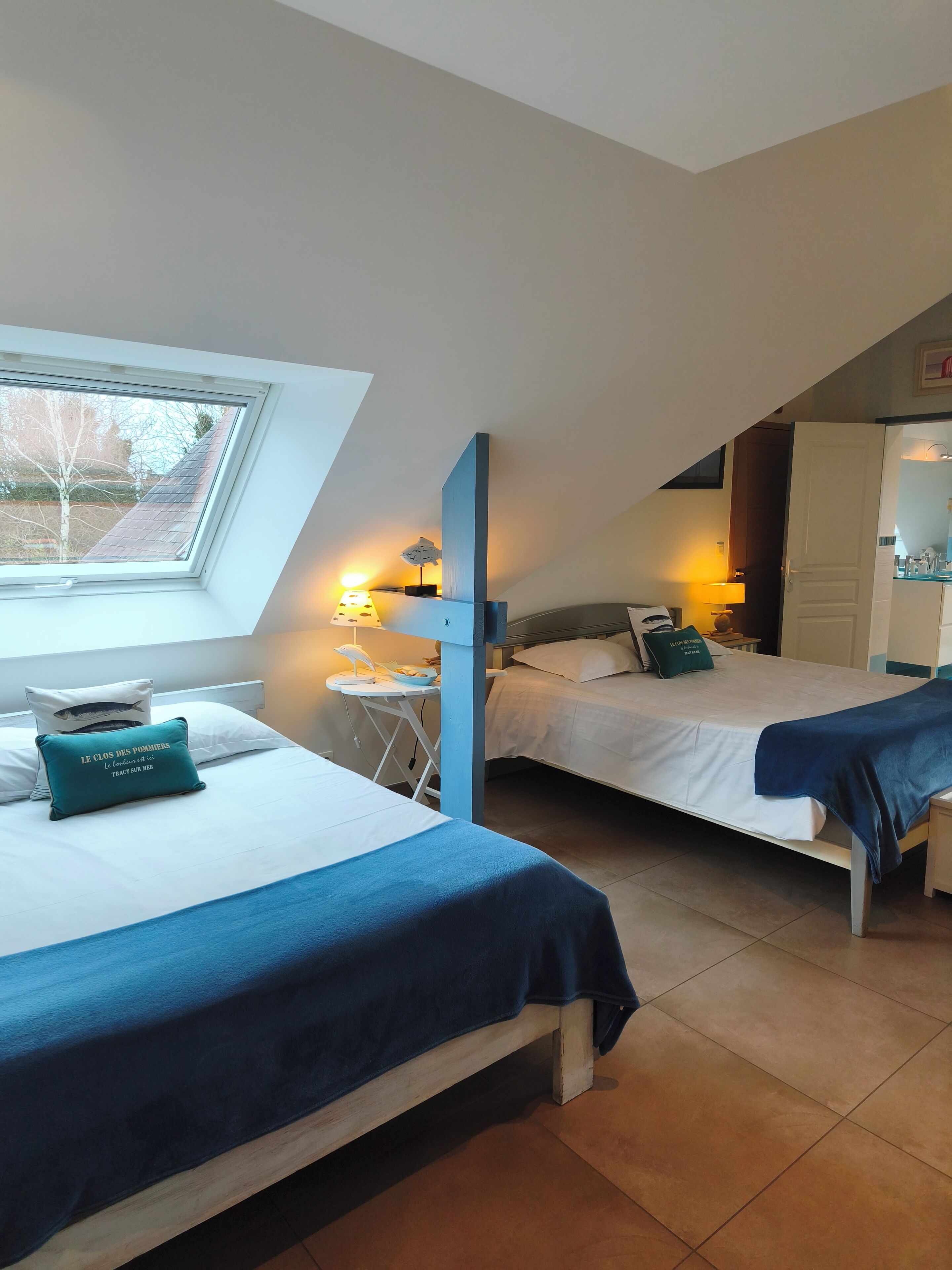 家庭雙人或雙床房, 花園景觀