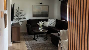 Televisie en een open haard