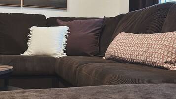 Televisión y chimenea