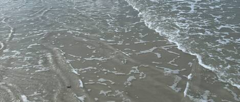 En la playa