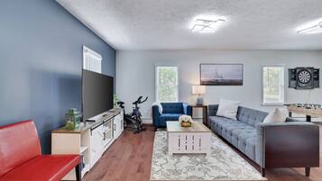 Una televisión, videojuegos