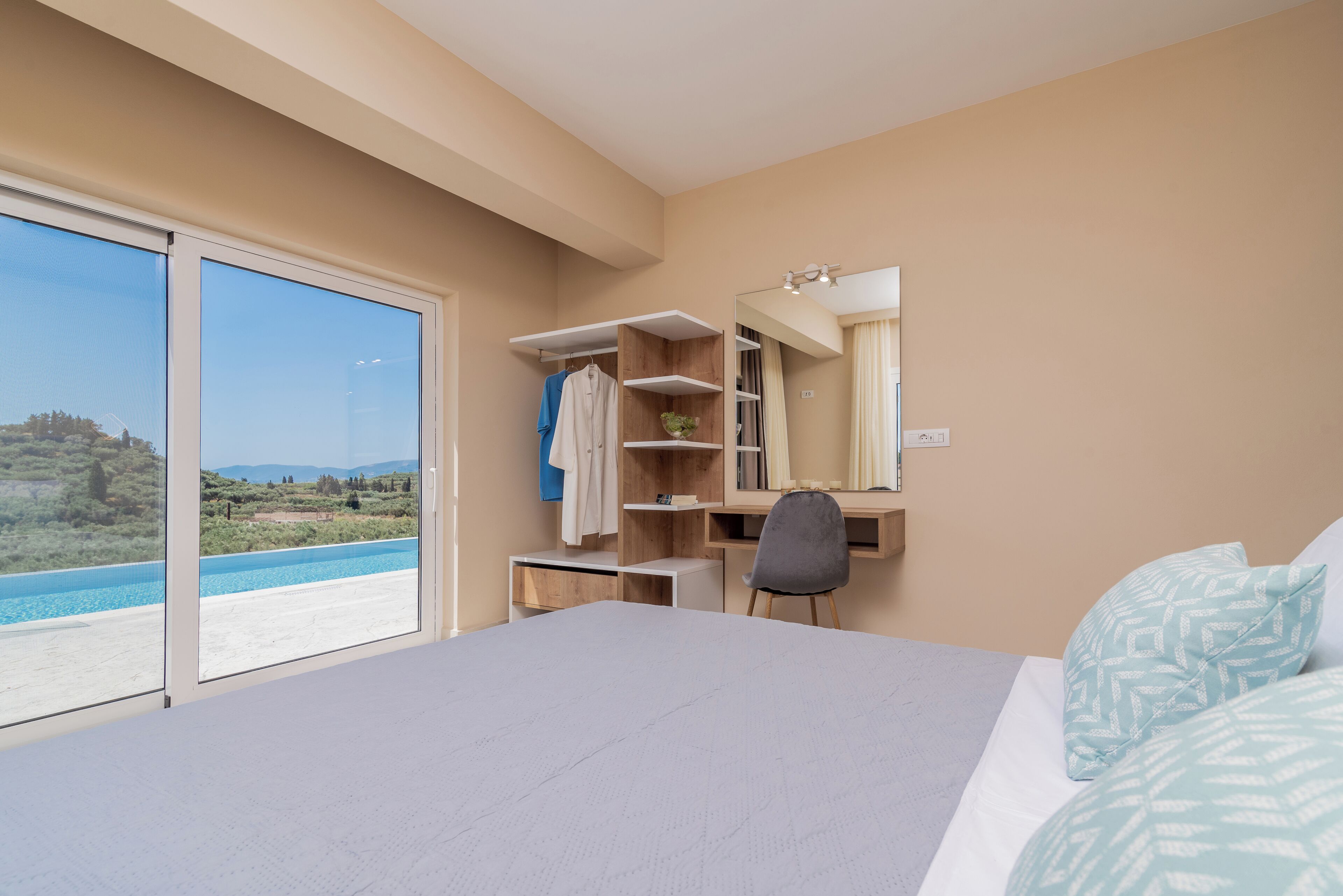 Luxury Villa, 2 Bedrooms, Private Pool, Sea View | In-room safe, blackout drapes, soundproofing, iron/ironing board