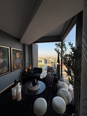 Living area - APARTMENT IN THE HEART OF MEXICO CITY WITH A PANORAMIC VIEW (Ciudad de México)