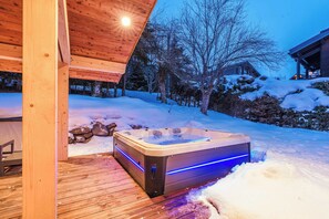 Terrace/patio - Luxury Chalet with Private Spa & Wellness Area (Megève)
