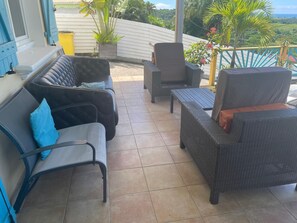 Terrace/patio - Superb, colourful villa - Sun, pool & fun (Sainte-Luce)