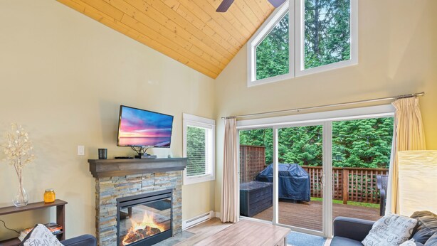 Living area - Falcon's Rest is a perfect spot to unwind.  Special rates for long stay. (Parksville)