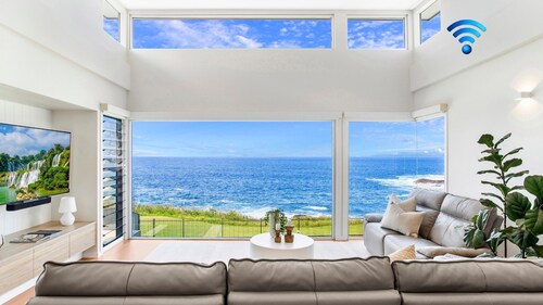 Salt n Sol - coastal split-level home with pool, alfresco dining, and breathtaking Kiama ocean views