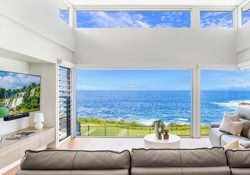 Salt n Sol - coastal split-level home with pool, alfresco dining, and breathtaking Kiama ocean views
