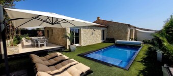 Les Oliviers du Pouget -Superb villa with heated pool & air conditioning