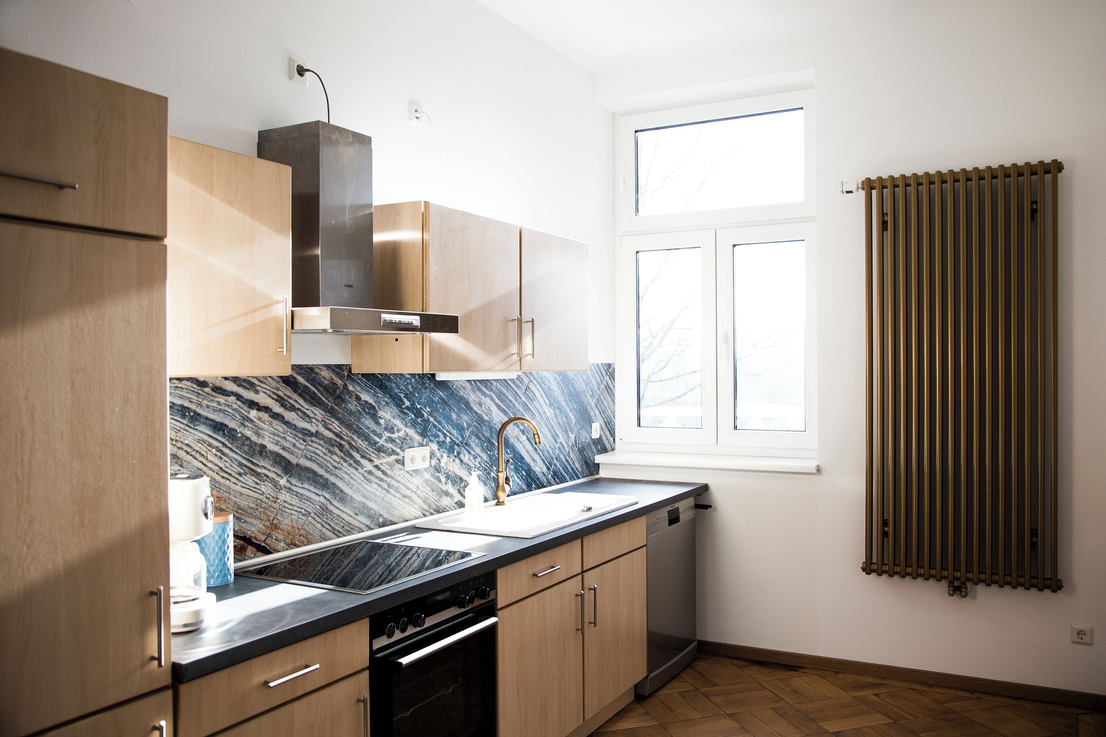 Parrilla de estufa y lavavajillas 