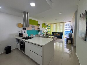 Private kitchen - SAMARIA BEACH CLUB APARTMENT (Santa Marta)
