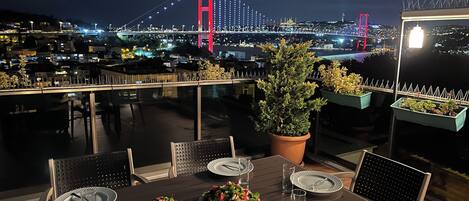 Deluxe Condo, City View | Terrace/patio