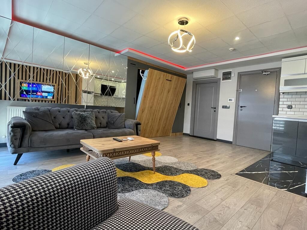 Studio – premium, byutsikt | Individuelt innredet, blendingsgardiner, lydisolert og strykejern/-brett