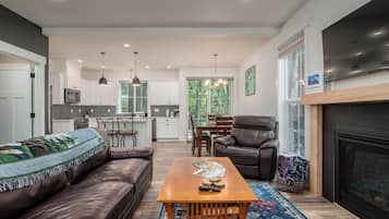 TV connectée, cheminée