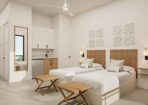 In-room safe, desk, laptop workspace, blackout drapes - The Retreat Turks & Caicos (Providenciales)