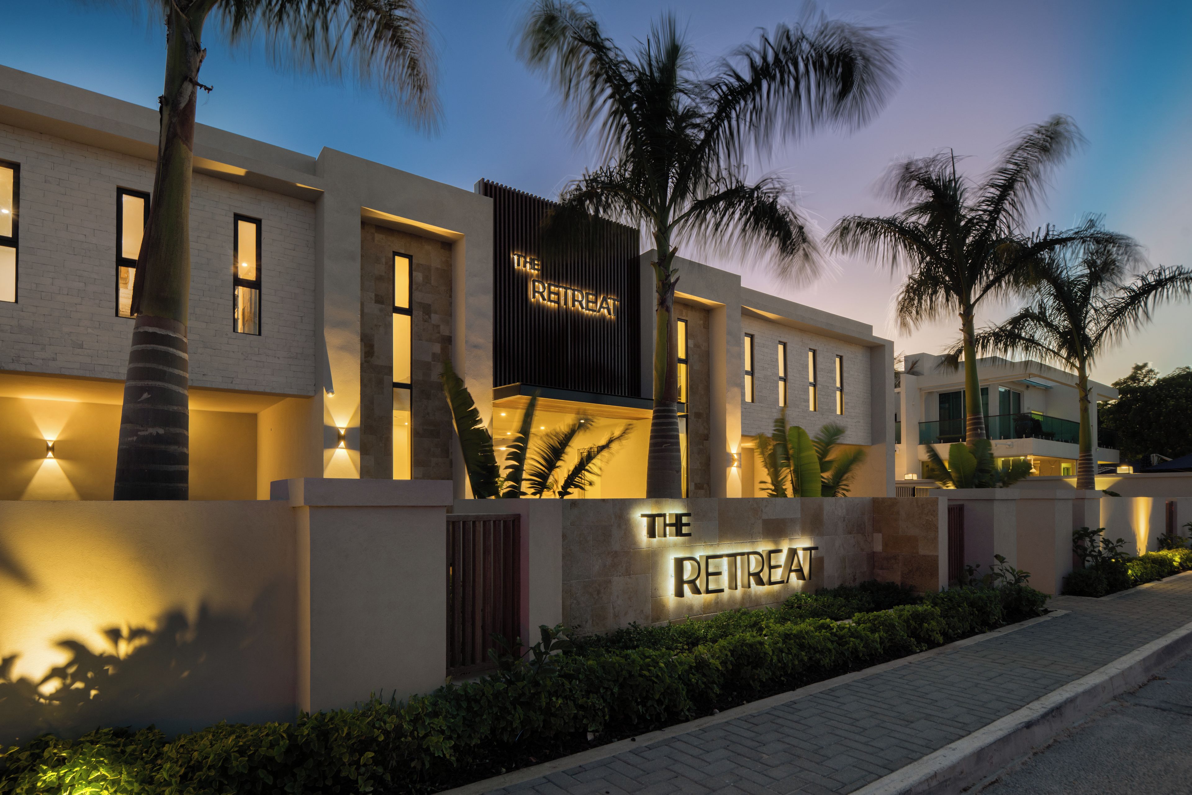 Front of property - evening/night