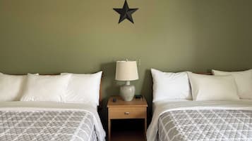 Deluxe Double Room, 2 Queen Beds, Non Smoking | Laptop workspace, blackout drapes, iron/ironing board, free WiFi