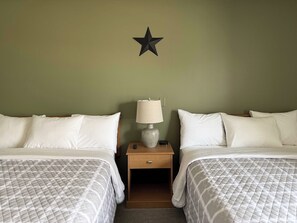 Deluxe Double Room, 2 Queen Beds, Non Smoking | Laptop workspace, blackout drapes, iron/ironing board, free WiFi - The Trail Inn - Amana IA (Amana)