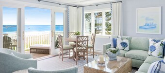 Ocean-View 1BR Suite w/ Fireplace & Beach Access