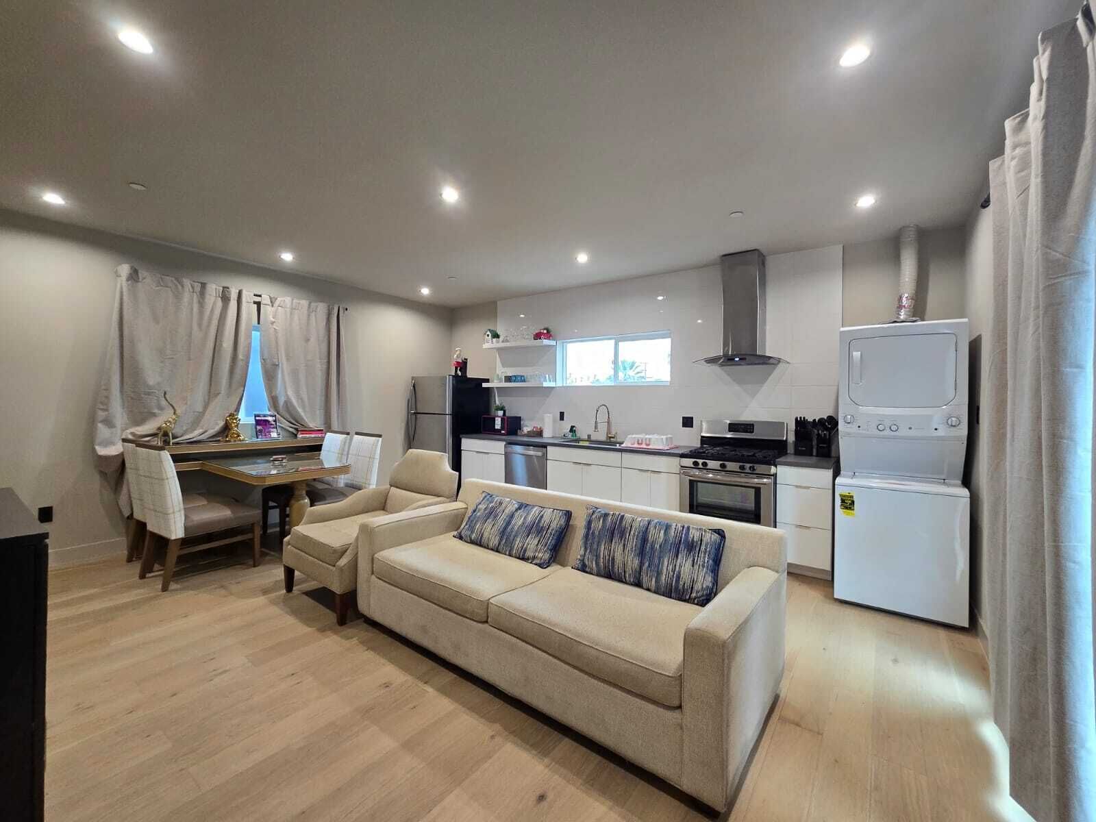 Apartment, 5 Bedrooms | Living area | 55-inch Smart TV with digital channels, Netflix, streaming services