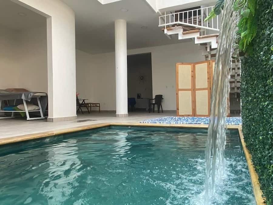 Pool waterfall