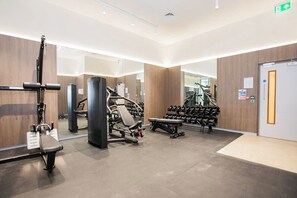 Lägenhet - 2 sovrum - tillgänglighetsanpassat - uteplats | Fitnesscenter