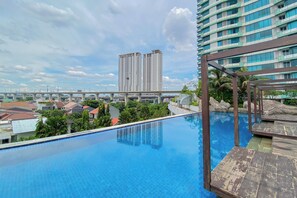 Outdoor pool - Homey And Well Furnished 2Br Grand Kamala Lagoon Apartment (Bekasi)