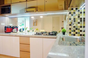 Standaard appartement | Privékeuken | Een waterkoker